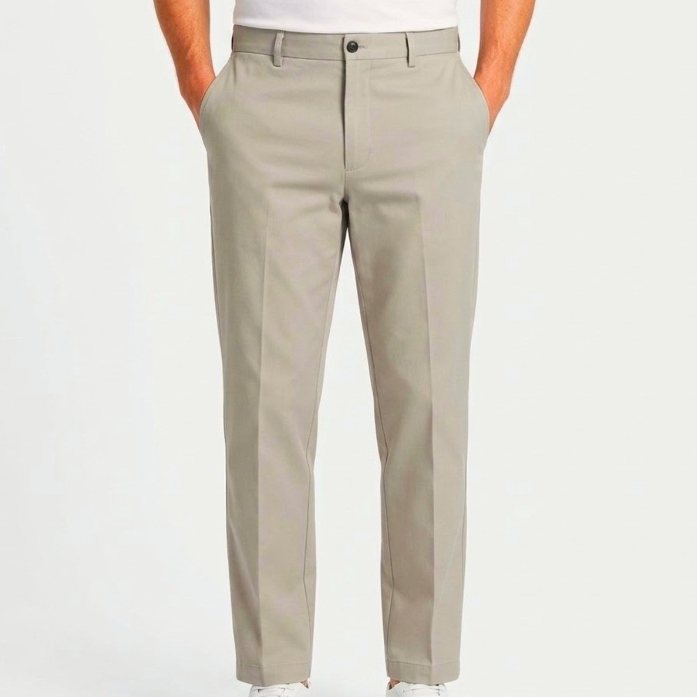Brooks Brothers Advantage Chino Mens 40x32 Khaki Clark Fit Cotton Casual Office